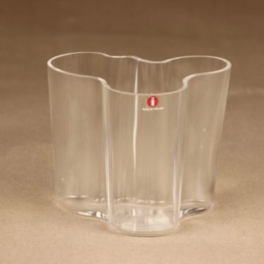 Iittala Aalto  maljakko, tilaustyö, suunnittelija Alvar Aalto, tilaustyö, signeerattu