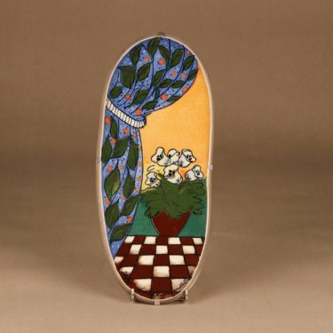 Arabia HLS wall plate Flower designer Heljä Liukko-Sundström