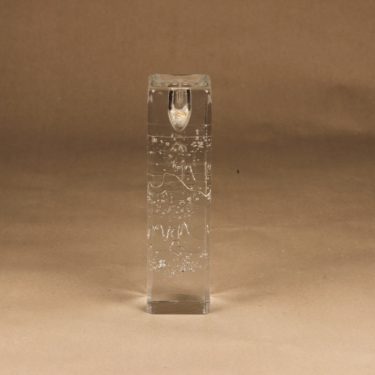 Iittala Arkipelago kynttilänjalka, kirkas, suunnittelija Timo Sarpaneva, massiivinen