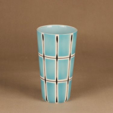 Arabia Ruutu vase, hand-painted designer Olga Osol