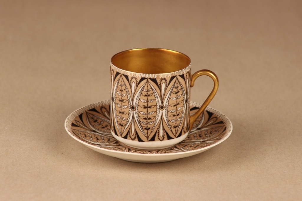 Arabia Milla espressocup, hand-painted designer Esteri Tomula