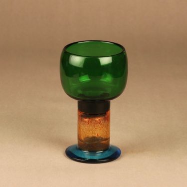 Nuutajärvi Pokaali art glass goblet designer Kaj Franck