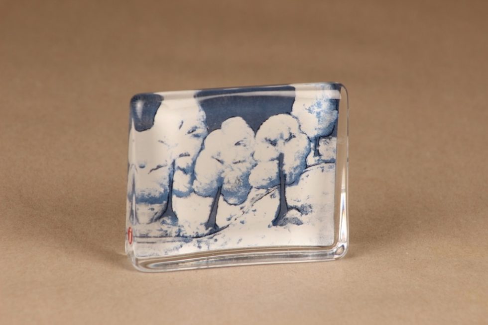 Presse-papier En Verre IITTALA Finlande - Signé Heljä Liukko-Sundström (1938) - Très Bon état