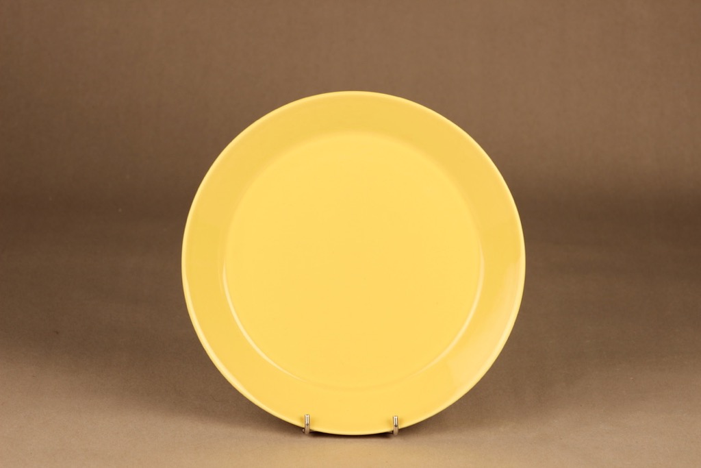 Arabia Teema lautanen keltainen suunnittelija Kaj Franck