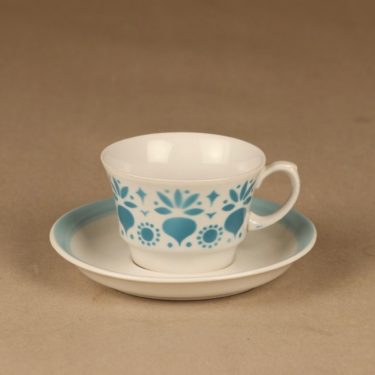 Arabia Retikka coffee cup, blow decorative designer  Hilkka-Liisa Ahola