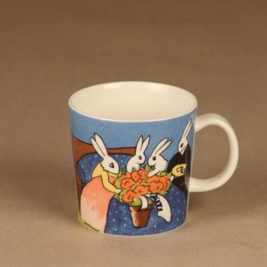 Arabia Teema Bunny mug Mother Rabbit designer Heljä Liukko-Sundström