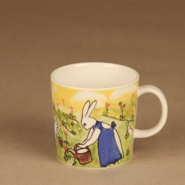 Arabia Teema rabbit mug Gardener Bunnies designer Heljä Liukko-Sundström