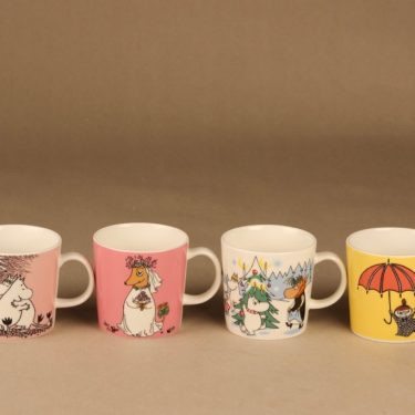 Arabia Teema Moomin mugs 4 pcs set 3 designer Tove Jansson