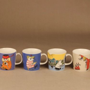 Arabia Teema Moomin mugs 4 pcs set 4 designer Tove Jansson
