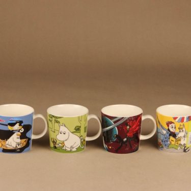 Arabia Teema Moomin mugs 4 pcs set 7 designer Tove Jansson