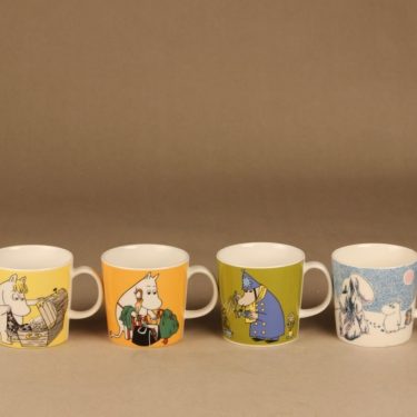 Arabia Teema Moomin mugs 4 pcs set 12 designer Tove Jansson