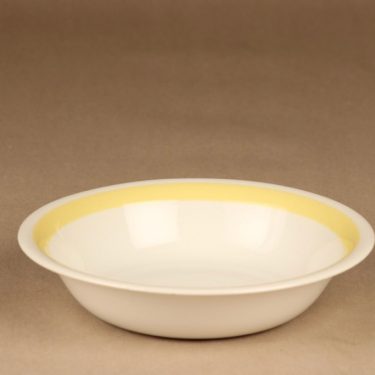 Arabia yellow-white soup plate designer Kurt Ekholm