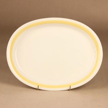 Arabia Yellow-white serving plate designer Kurt Ekholm