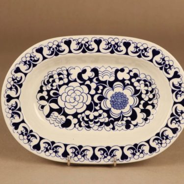 Arabia EG serving plate, blue designer Esteri Tomula