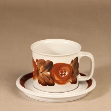 Arabia Rosmarin cacao cup, hand-painted designer Ulla Procope