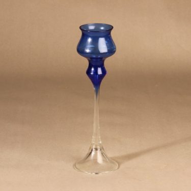 Kumela 354=5007 candle holder, blue designer Marjut Kumela