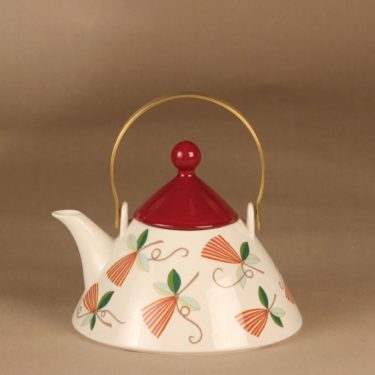 Arabia Harlekin Carneval tea pitcher designer Inkeri Leivo