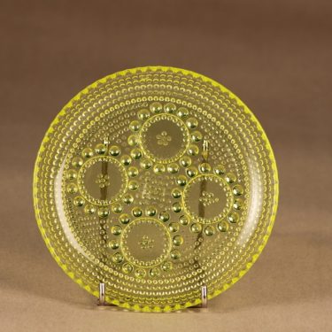 Riihimäen lasi Grapponia plate 14.5 cm designer Nanny Still