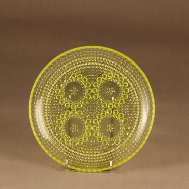 Riihimäen lasi Grapponia lautanen, 17 cm, suunnittelija Nanny Still, 17 cm