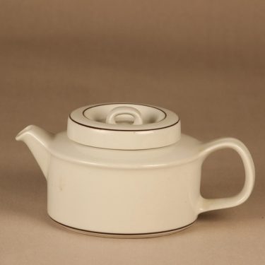 Arabia Fennica teekannu, valkoinen, suunnittelija Richard Lindh,