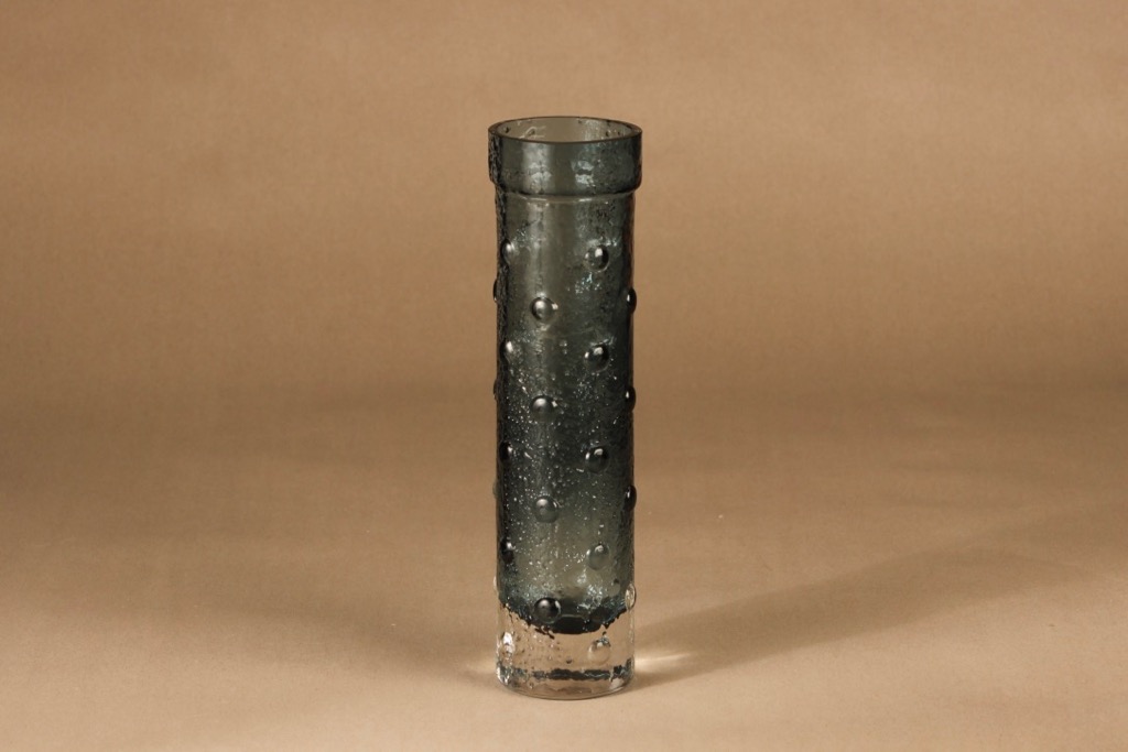 Riihimäen lasi 1462 vase, green designer Tamara Aladin