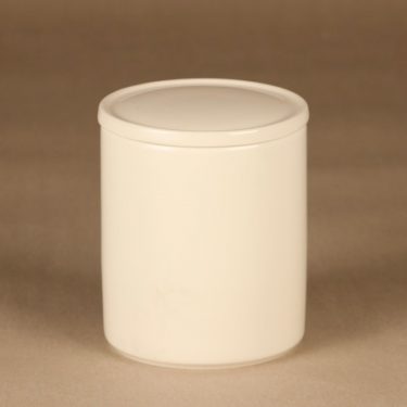Arabia Teema jar with lid, white designer Kaj Franck