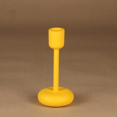 Iittala Nappula candle holder, yellow designer Matti Klenell