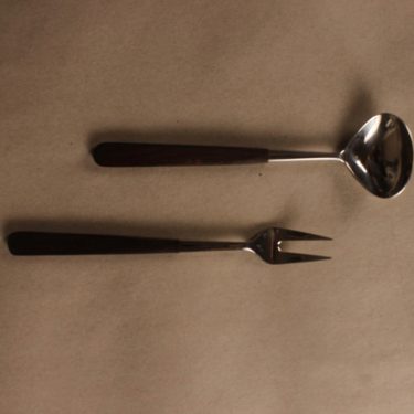 Hackman Lion sugar spoon and small fork designer Bertel Gardberg