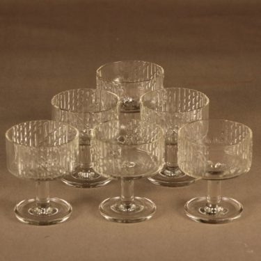Riihimäen lasi Flindari Coctail-glass 6 pcs designer Nanny Still