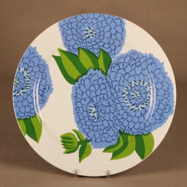 Iittala Primavera serving plate, Finnish blue designer Maija Isola