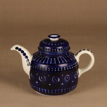 Arabia Valencia tea pitcher, hand-painted designer Ulla Procope