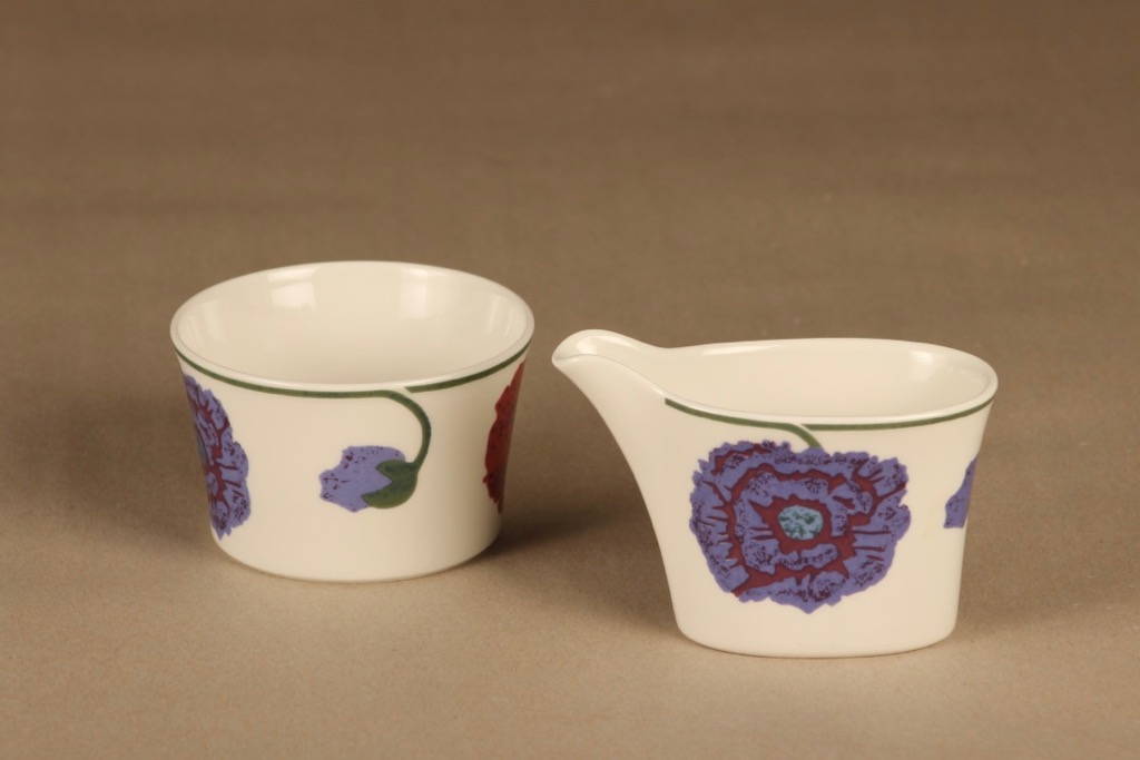 Arabia Illusia sugar bowl and creamer designer Fujiwo ishimoto