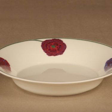 Arabia Illusia lautanen, syvä, suunnittelija Fujiwo ishimoto, syvä, kukka