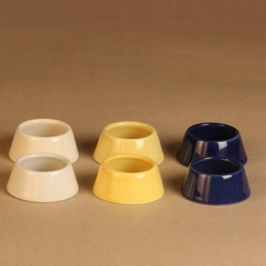 Arabia Kilta munarengas, eri värejä, 6 kpl, suunnittelija Kaj Franck,