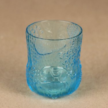 Nuutajärvi Fauna schnapps glass turquoise, 5 cl designer Oiva Toikka