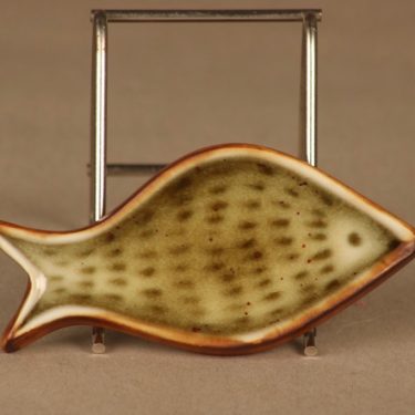 Arabia GOG seinälaatta kala designer Gunvor Olin-Grönqvist