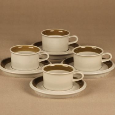 Arabia Oliivi mocca cups 4 pcs designer Olga Osol