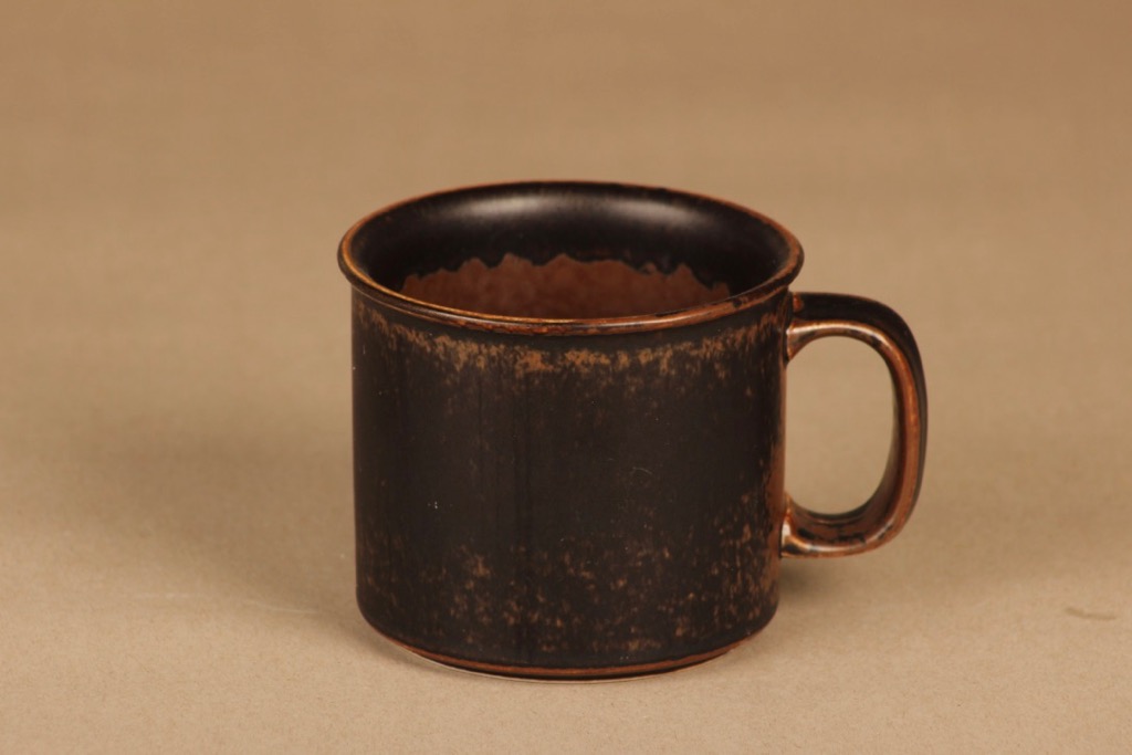 Arabia Ruska mug, brown designer Ulla Procope