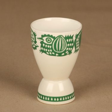 Arabia Kananpoika coblet/egg cup, green designer Gunvor Olin-Grönqvist