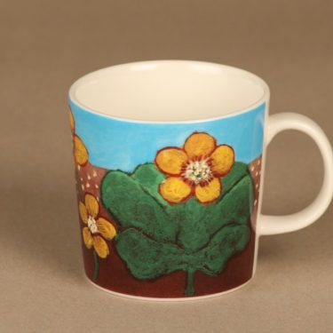 Arabia Teema muki, Rentukat, suunnittelija Heljä Liukko-Sundström, Rentukat, 3 dl, kukka