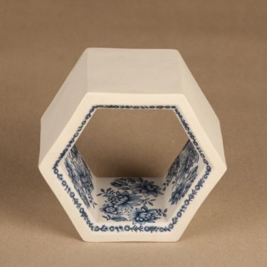 Arabia Hexagon art ceramic object, blue designer Brut Bryk
