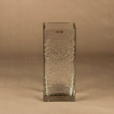 Riihimäen lasi Lucullus vase, clear designer Nanny Still