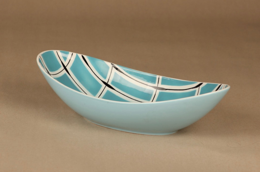 Arabia AR serving bowl, hand-painted designer Olga Osol