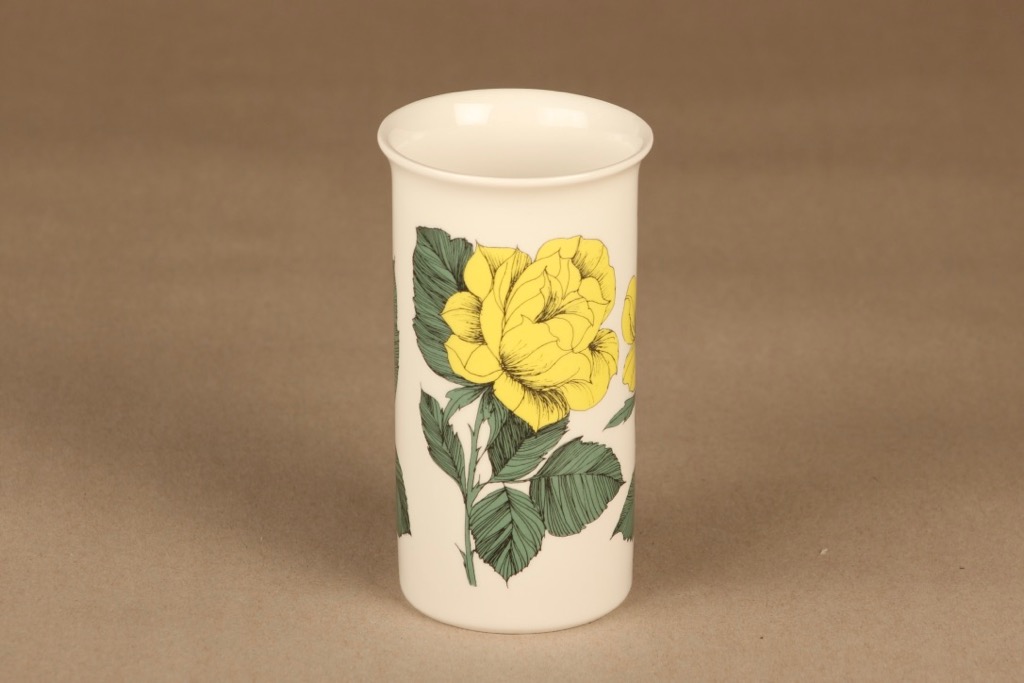 Arabia Botanica vase Rosa Ever Gold designer Esteri Tomula
