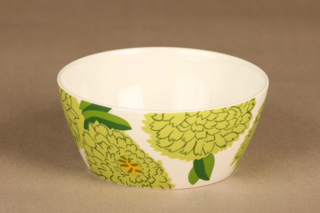 Iittala Marimekko Primavera apple green bowl 19.5 cm designer Maija Isola