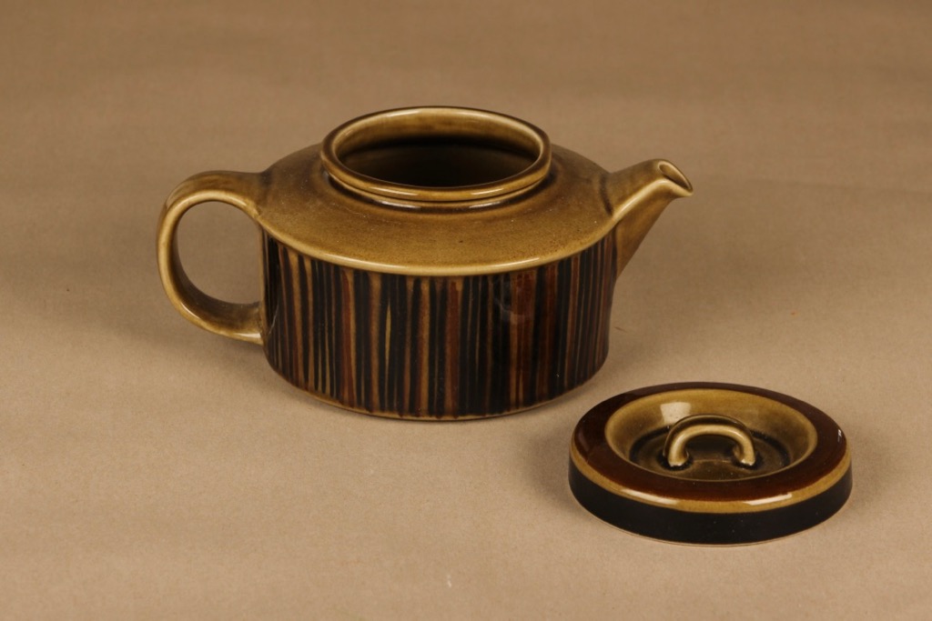Arabia Kosmos teekaadin, 1.35 l, suunnittelija Gunvor Olin-Grönqvist, 1.35 l, puhalluskoriste kuva 2