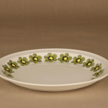 Arabia Primavera tarjoilulautanen, 30 cm, suunnittelija Esteri Tomula, 30 cm, kukka, serikuva