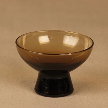 Iittala 2092 annoskulho, ruskea, suunnittelija Tapio Wirkkala, ruskea