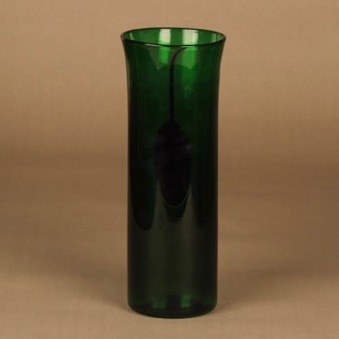 Nuutajärvi N553 vase, green designer Heikki Orvola