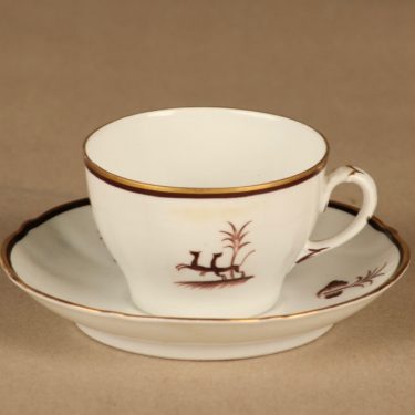 Arabia Diana kahvikuppi, suunnittelija Einar Forseth, art deco, painokoriste